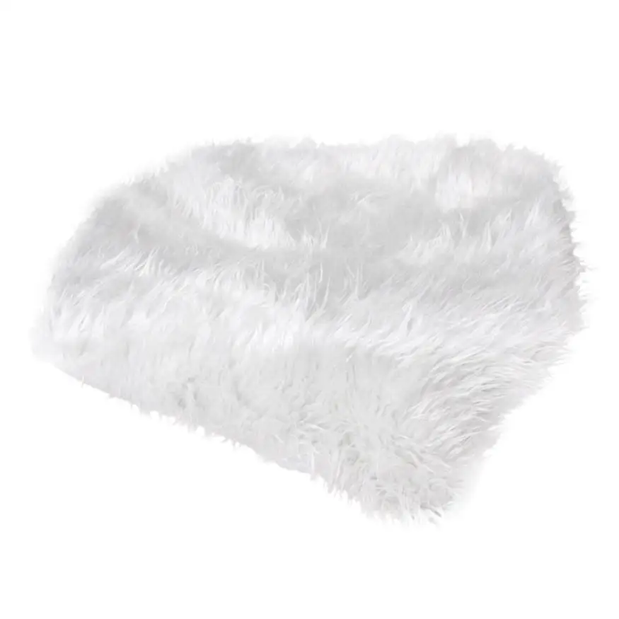 

Blanket 2017 Newborn Photography Props Faux Fur Stuffe Background Baby Photo Soft Blanket D50