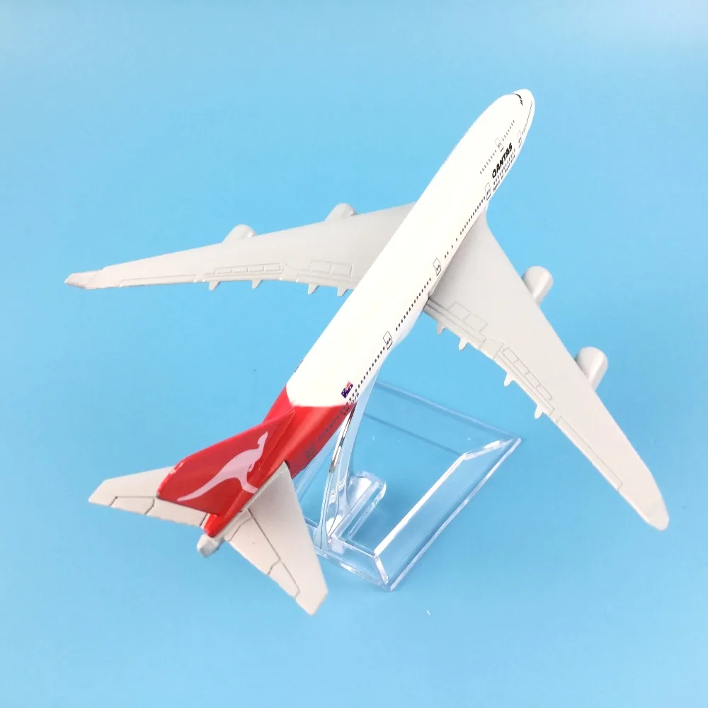 16 см металлический самолет австралийский воздух Qantas B747 400 авиакомпании боинг 747