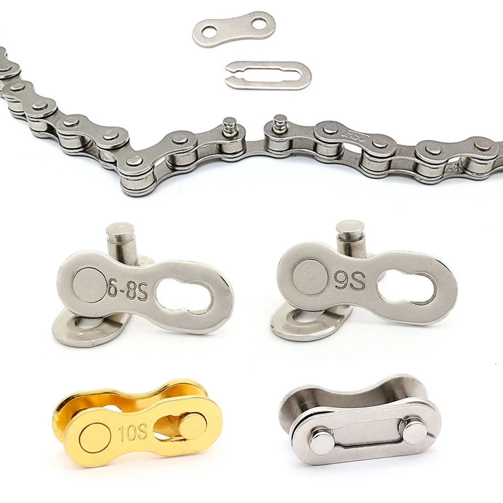 Flash Deal 1 Pair 6-8/9/10/11s Road Magic Speed Buttons Bicycle Connector Chain Lock Set Bike Joint Quick Master Link Speed bike connector 1