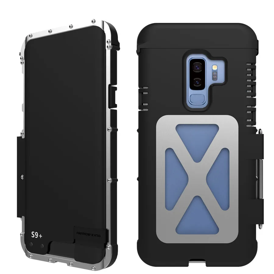 

Luxury Metal Phone Case For Samsung Galaxy S9 S8 S8 Plus flip Cover Aluminum Shockproof Case For Samsung S9 Plus Accessories