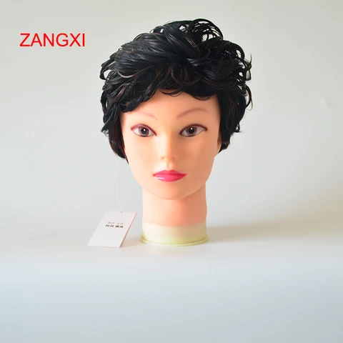 Cabeça de Manequim com Suporte de Mesa Feminino para a Tomada de Peruca Chapéu de Exibição Careca Preta Pcs Pin Cabeça Manequim Maniquin Peruca 55 cm 20