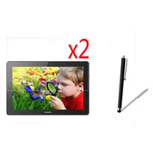 3в1 2x ЖК-прозрачная защитная пленка для экрана Защитная пленка+ 1x Стилус для huawei Mediapad 10 FHD 10FHD/Link 10," стол