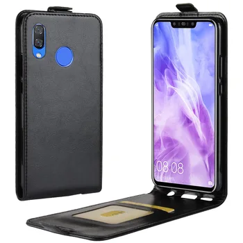 

Brand gligle up and down open leather cover case for Huawei Nova 3 case protective shell bags