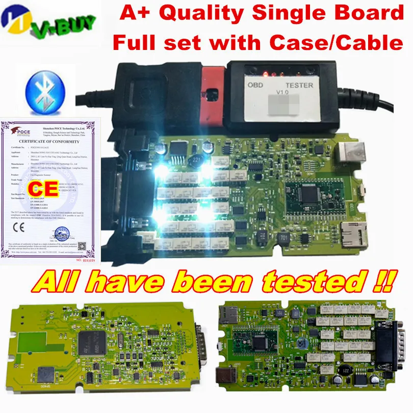 

Newest OBDIICAT TCS yellow Green Single Board+Generic 3in1 OBDIICAT-150 TCS New Relays bluetooth 2016.00 Scanner Diagnostic tool