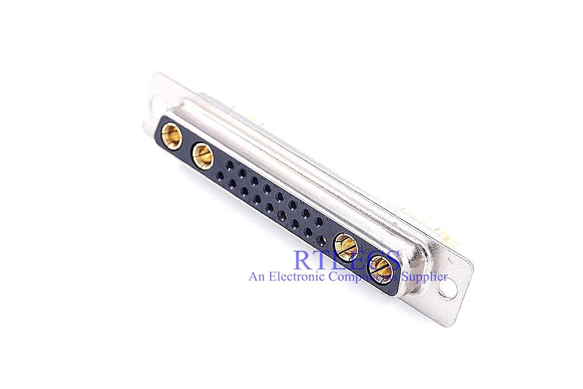 

1 piece High Power 30A 21W4 D-Sub Connector Combo Male Female Plug Receptacle Signal 17 + 4 Power Panel Mount Wire Solder Cup