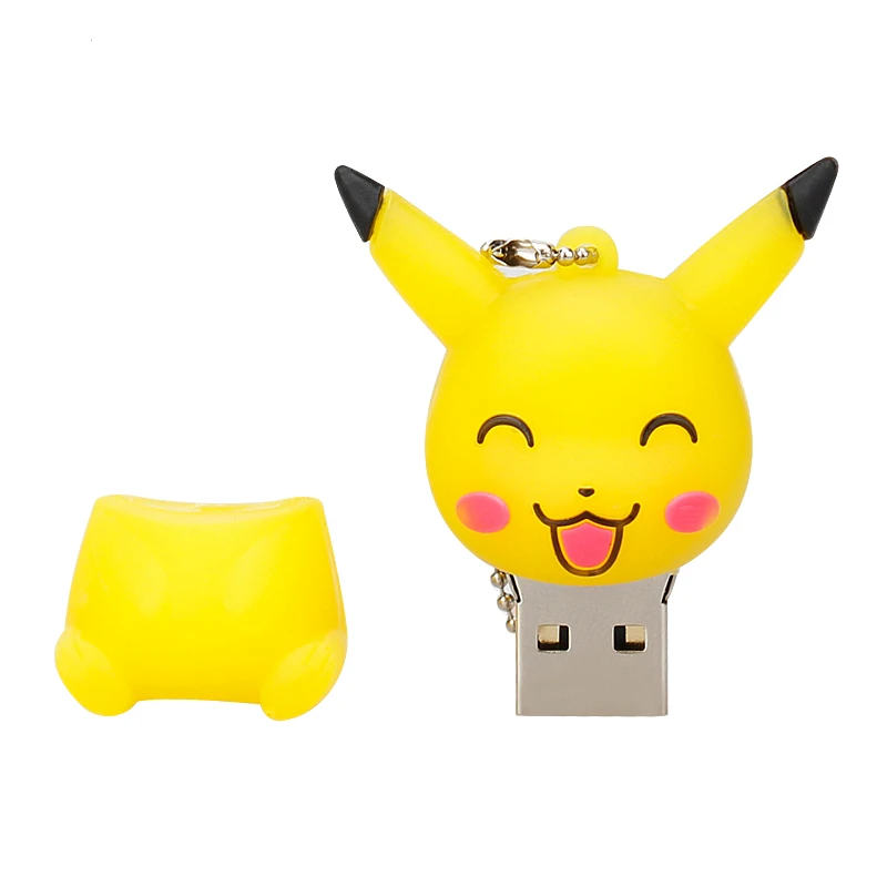 Флешка Pokemon Pikachu 4 г 8 Гб USB флеш-накопители 16 ГБ 32 ГБ 64 ГБ Флешка 128 Гб мультфильм животные милые usb-флеш-накопитель в подарок Бесплатная