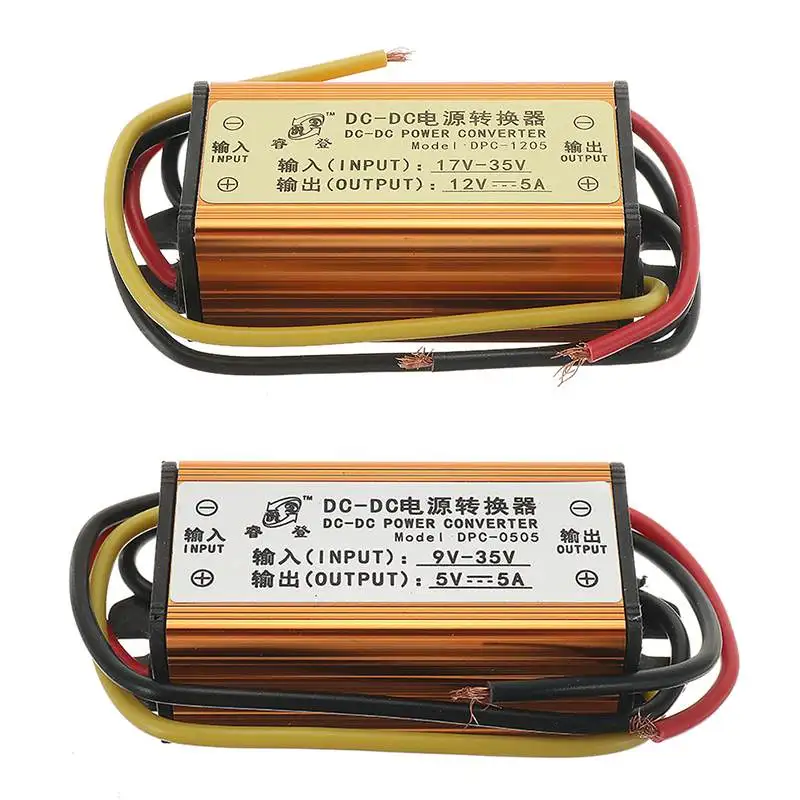 DC 12 V 24 V к DC 5 V 5A/12 V 5A понижающий модуль светодиодная Автомобильная панель инвертор dc-dc преобразование