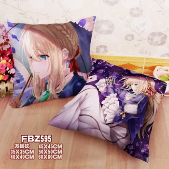 

New Home Textile Square Throw Pillow Cover Case Japanese Anime Cattleya Baudelaire Violet Evergarden stylish pillowcases