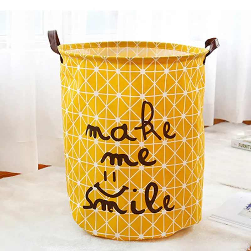 MICCK складная корзина для белья, стоячий держатель, сумка для хранения грязной одежды, для хранения игрушек, бытовой Органайзер, баррель для мелочей - Цвет: Yellow