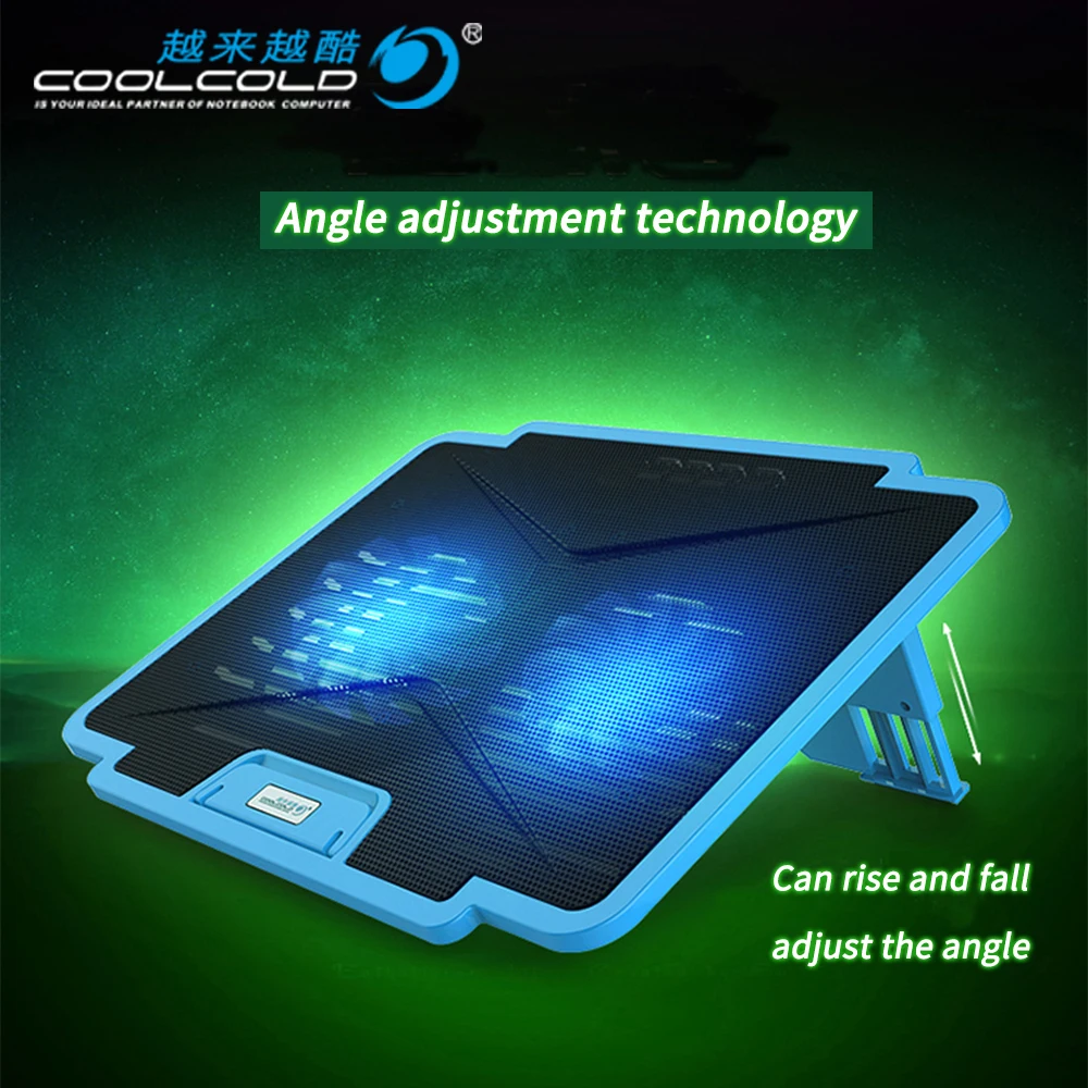 CoolCold Laptop Stand USB laptop Cooler With Four Fans Ventilador Usb