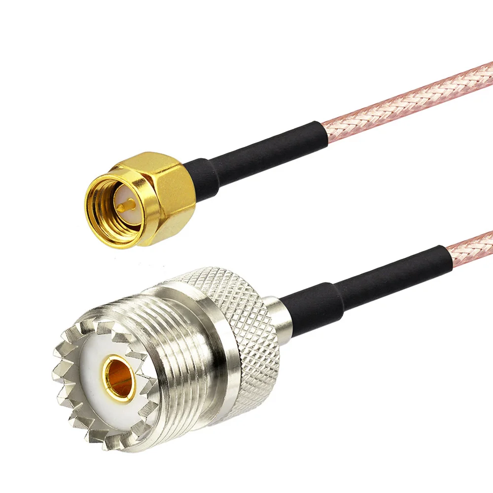 Кабель адаптера для двухсторонней радиоантенны Superbat SMA Plug к UHF SO-239 Jack RG316 Ham 15 см |