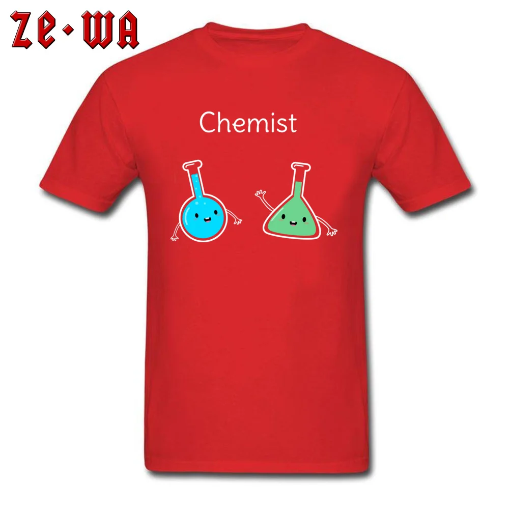 Cool and Cute Chemistry Casual April FOOL DAY 100% Cotton O-Neck Men's Tops Shirt Geek T-shirts Hot Sale Short Sleeve T-Shirt Cool and Cute Chemistry  red