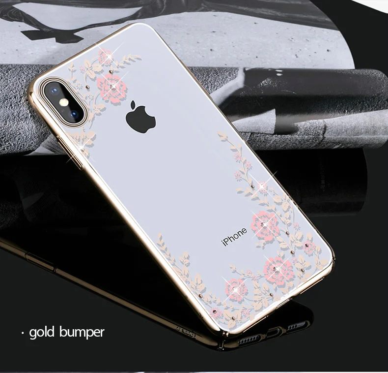 KINGXBAR Cover for iPhone Xs Flower Luxury Case for iPhone Xs Max Case Transparent for iPhone Xs Cover Fashionable for iPhoneXS  (15)