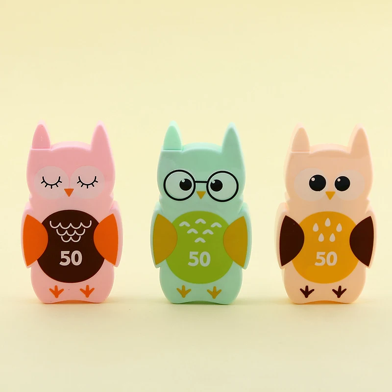50 м Kawaii Милая коррекция сова лента Школа Офис питания дети студент канцтовары