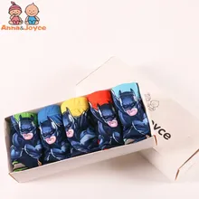 Детское нижнее белье для мальчиков, 5 шт./партия трусы-боксеры для мальчиков, детские трусы-боксеры, нижнее белье для мальчиков, штаны для детей от 2 до 9 лет