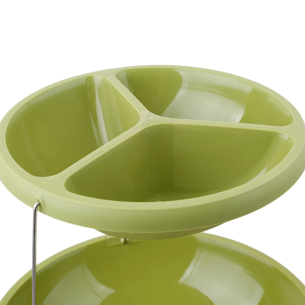 Cake Snacks Storage Rack Stands Plastic Plate Three Layers Folding