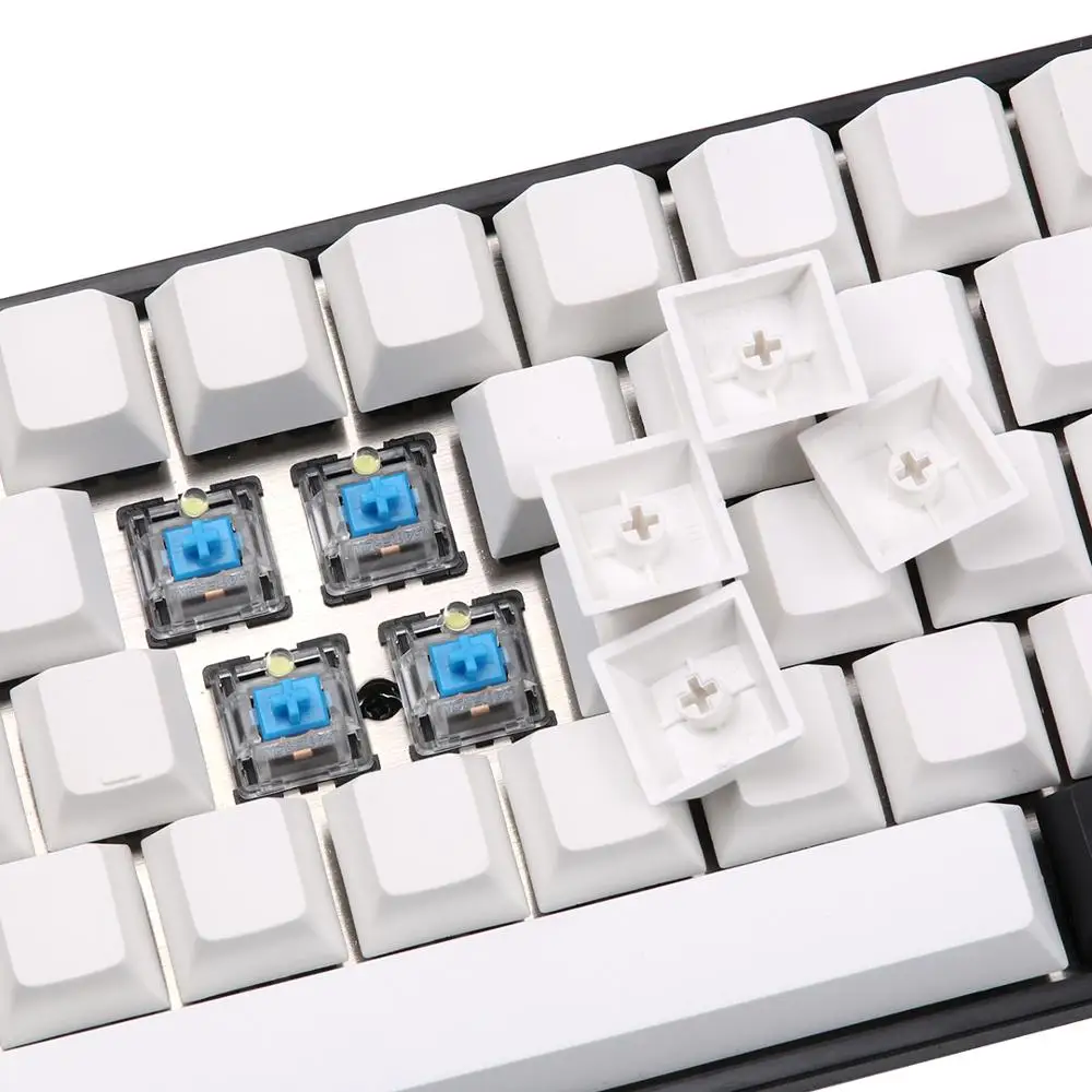Пустой pbt keycap совместимый с tada68 gk64 механическая клавиатура Вишневый профиль 1 75