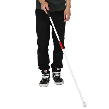 

4.16ft Aluminum Folding Walking Telescopic Stick Adjustable Anti-skid Walking Pole Cane Stick For Blind Walking Foldable Foot