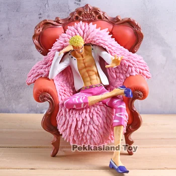 

Anime One Piece Action Figure Donquixote Doflamingo Sitting On Sofa PVC Collection Model Toy P.O.P DX Birthday Gift
