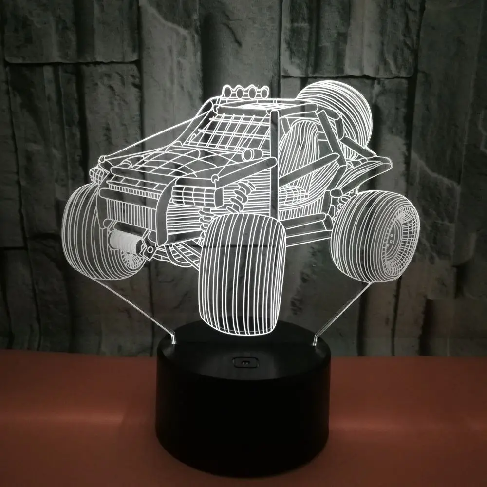 Новинка гоночный автомобиль 3d ночник подарок атмосфера на заказ маленькие