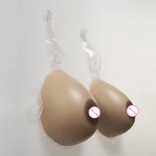 Перетащите queen силиконовые сиськи бюстгальтер не нужно клеи 1800 г/пара транссексуал трансвестит мастурбатор силиконовые сиськи Грудная форма