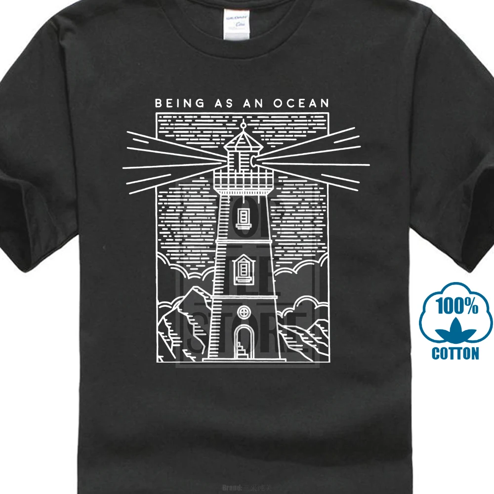 Черная футболка Being As An Ocean Men'S Lighthouse |