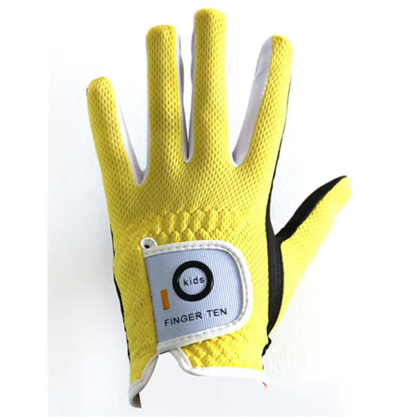 أطفال الغولف قفازات صبي صغار فتاة قيمة 2 حزمة اليد اليسرى الحق Lh Rh المطر قبضة حار الرطب دائم صالح العمر 2-10 سنوات جولف قفازات