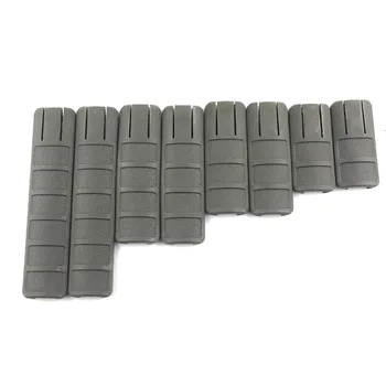 

Hunting 8pcs Modular Tactical Weaver / Picatinny RailRubber covers protect Airsoft handguard FG free shipping