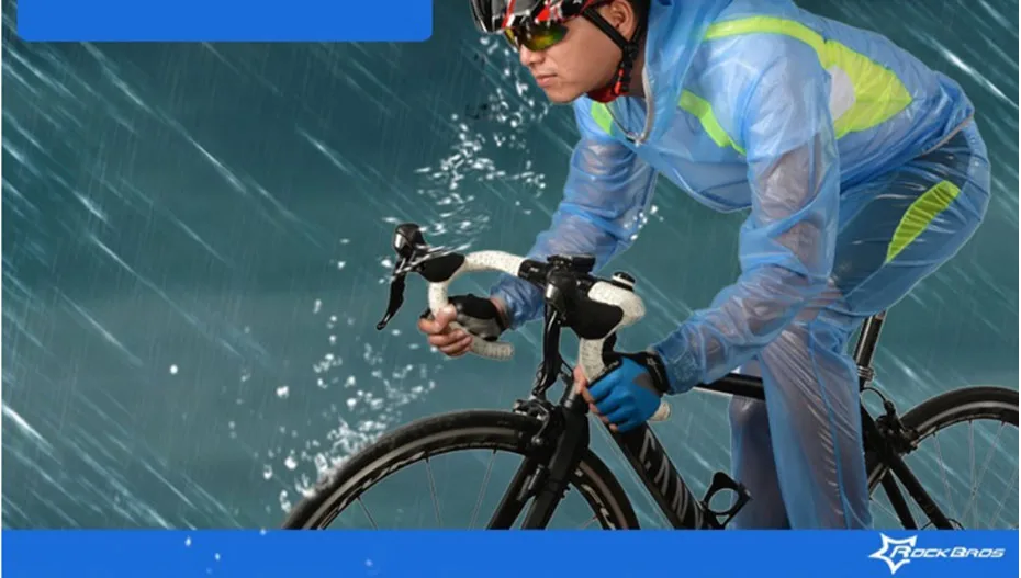 ROCKBROS Велоспорт велосипедный плащ костюм MTB велосипед Альпинизм Рыбалка непромокаемый супер светильник Джерси Брюки Открытый Спортивная одежда
