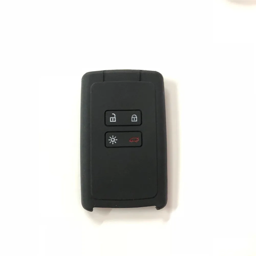 

4 Buttons Silicone Car Key Case Remote Protector Cover For Renault Koleos Kadjar Megan 2016-2017 Holder Shell Smart Key
