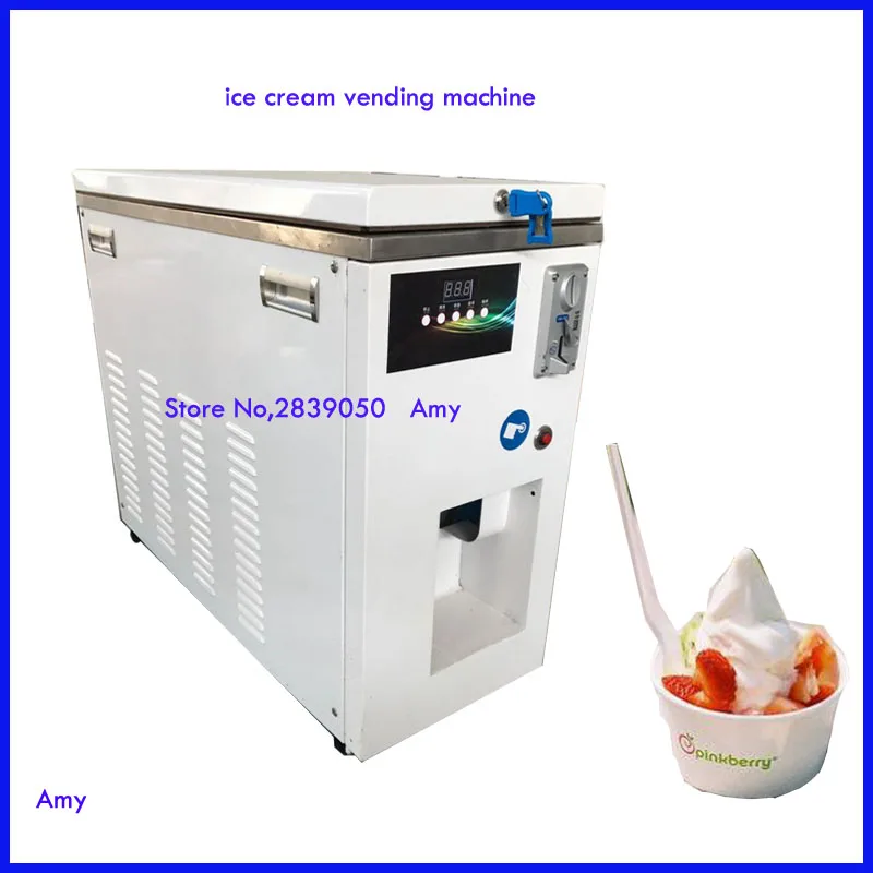 Hot sale self cooling coin operated ice cream vending machinein Ice