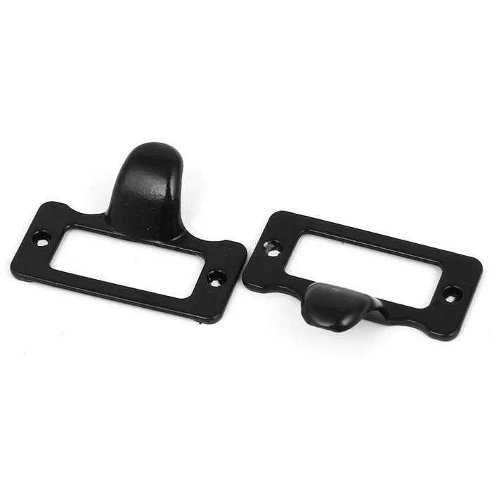 20PCS Retro Black Filing Drawer Case Box Label Pull Handle