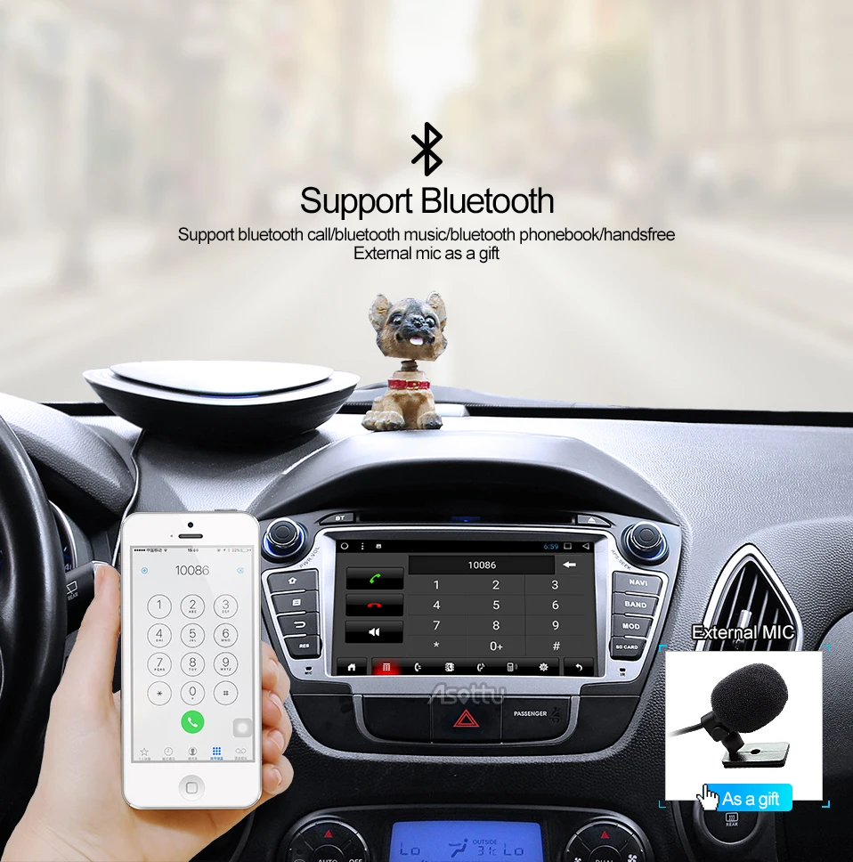 Clearance Asottu ZIX357060 Android 7.1 2G+32G for Hyundai IX35 Tucson 2011 2012 2013 gps navigation 2 din car dvd player gps radio stereo 6