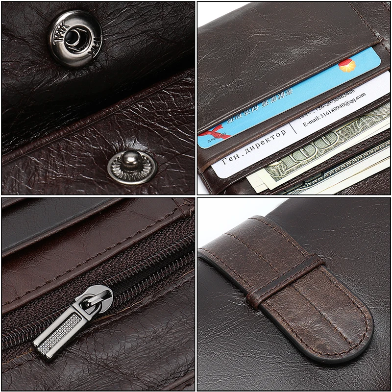 Najtaniej WESTAL portfel męska oryginalna skórzana portmonetka dla mężczyzn sprzęgła portfele męskie długa skórzana zipper portfel mężczyźni biznes portfel 6018