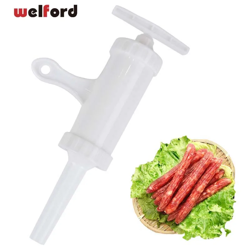 

Welford Manual Sausage Maker syringe Meat Fillers Machine Nozzle Sausage Meat Stuffer Sausage Filler Machines Funnel Kitchen