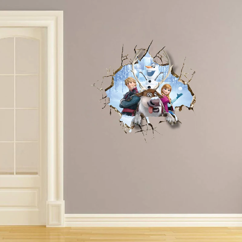 Cartoon Frozen Kids Room DIY 3D Sticker Snow Puzzle Decoration Kindergarten PVC Wall Stickers Pegatinas Autocollant Enfant Decal Cartoon Frozen Kids Room DIY 3D Sticker Snow Puzzle Decoration Kindergarten PVC Wall Stickers Pegatinas Autocollant Enfant Decal