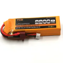 TCB RC drone lipo battery 11.1v 2200mAh 35C 3S FOR RC airplane free shipping