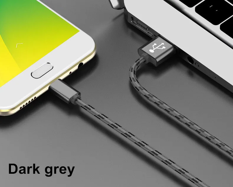 Grey Vanniso Micro USB кабель для Samsung Galaxy S6 S7 1m 2m 3M USB кабель USB для подключения кабеля к кабелю для Xiaomi Redmi note4x мобильный телефон на андроиде, кабель Micro-USB - Цвет: Grey