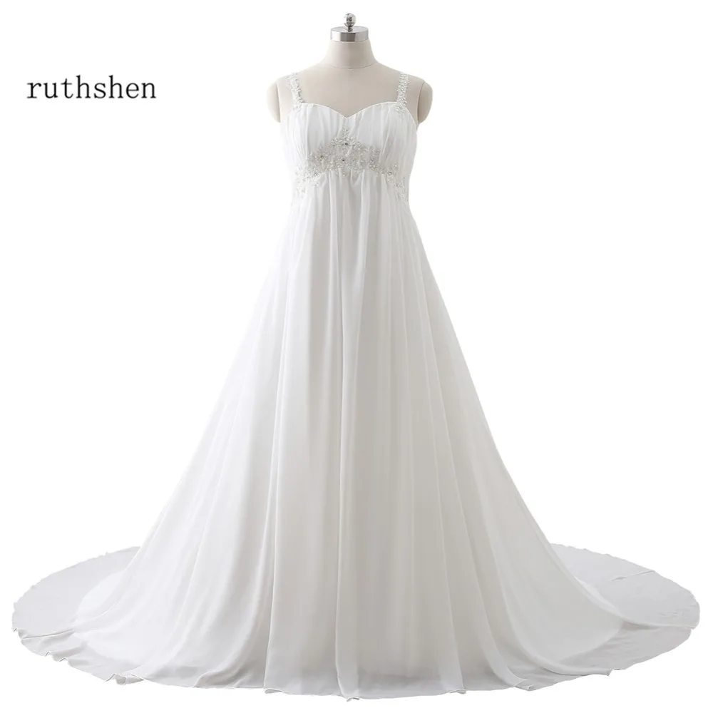 Real Photo Plus Size Maternity Wedding Dresses 2018 In Stock