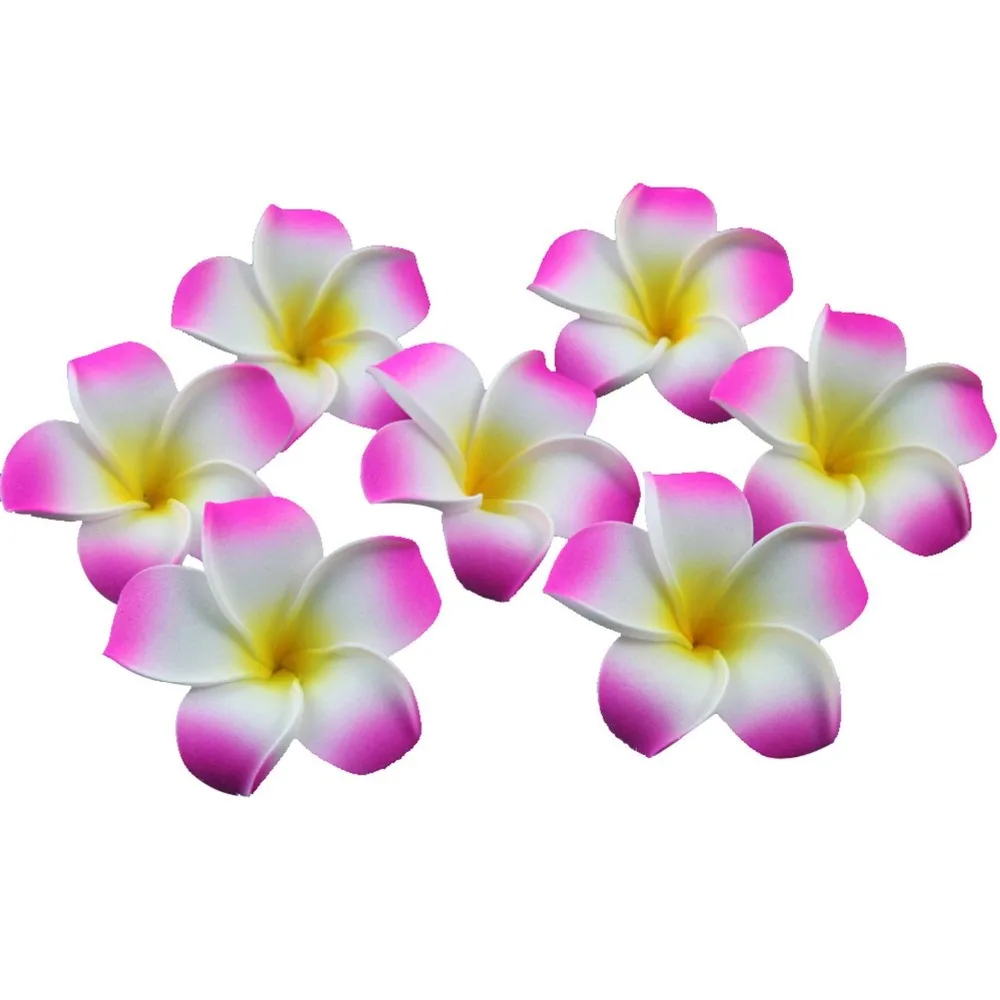 50Pcs Generic Plumeria Hawaiian Foam Frangipani Flower For Wedding