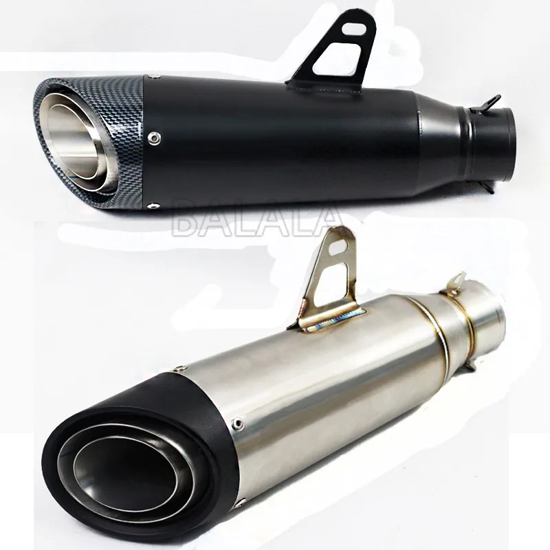 

51mm Universal Motorcycle Exhaust db killer Pipe Scooter Racing Exhaust Stainless Steel For sc project help speed