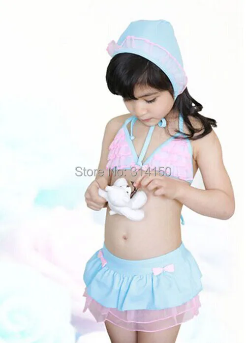 VIVOBINIYA/ ; детский купальный костюм для маленьких девочек; детский купальный костюм из 2 предметов; летняя одежда; раздельный купальник