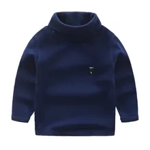 Модные теплые осень-зима Одежда для маленьких мальчиков и девочек ясельного возраста, хлопковый джемпер, водолазки, свитера, пуловеры, детская одежда