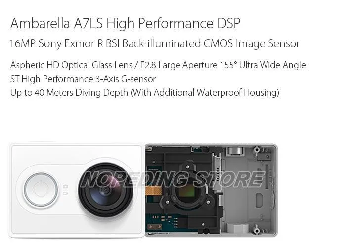 Xiaomi Xiaoyi WiFi Action Camera 16MP 60FPS Ambarella 184850 11