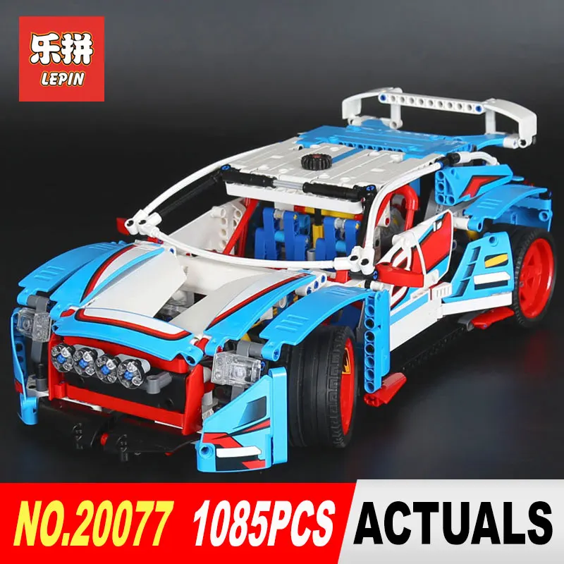 

Lepin 20077 Genuine 1085Pcs Technic Series The Rally Car Set 42077 Building Blocks Bricks Educational Funny Toys Model Gifts