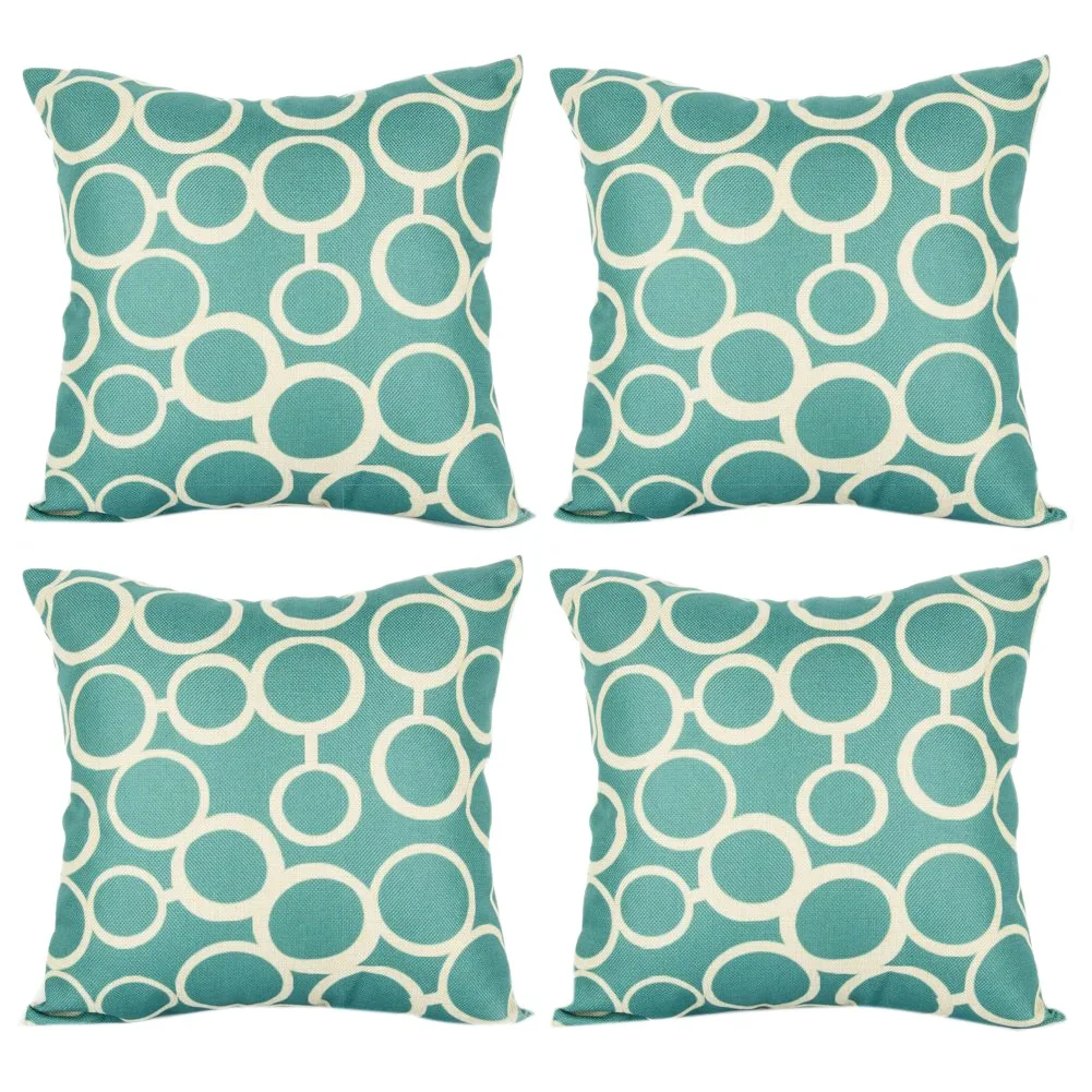 

Hot 18 X 18 Inch Bubble Patterns Cushion Cover Canvas Decorative Square Throw Pillow Cases For Sofa Bedroom , With Invisib