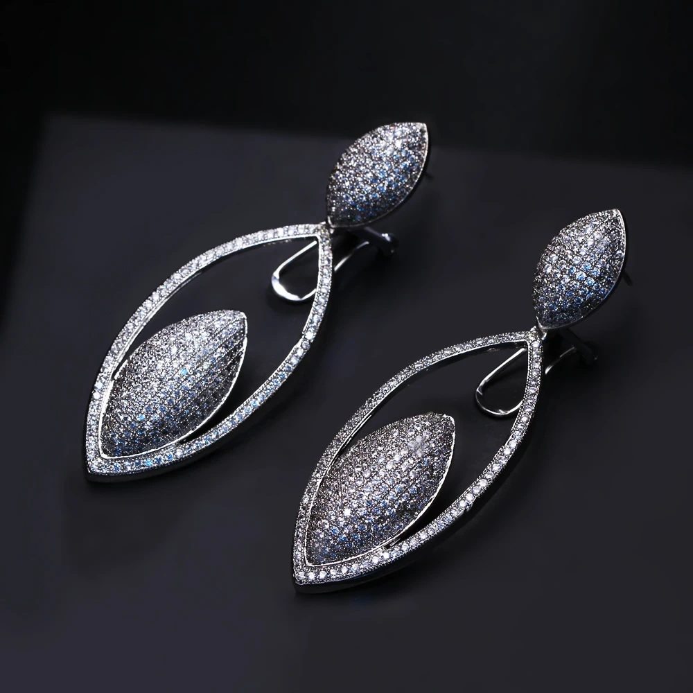 Unique Design 60mm Long Oval Big Drop Earring High Quality Jewelry Accessories New Party Large Women Earrings