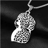 91-14x27mm,Portuguese Water Dog Necklace