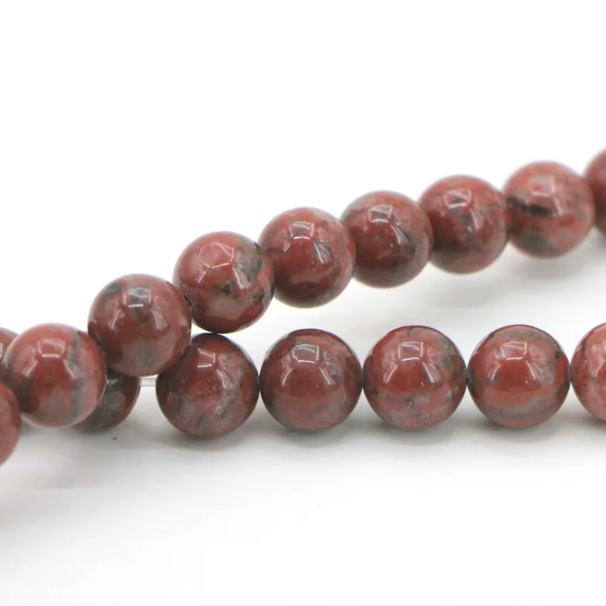 Dark Red Bloodstone Jasper Loose Beads (9)