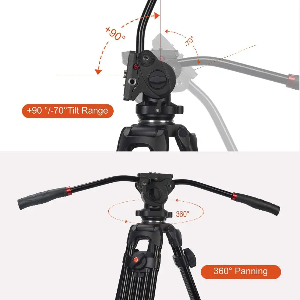 Штатив Трипод 190 см/74 8 дюйма для DSLR камеры профессиональный держатель студийного